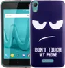 Handy Hülle für Wiko Lenny 4 Dont Touch My Phone Blau Produktbild-Vorschau 1