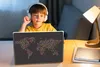 MuchoWow® Laptop Aufkleber Sticker Cover Weltkarte - Punkte Produktbild-Vorschau 3
