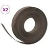 vidaXL Rasenkanten 2 Stk. Braun 10 m 10 cm Polyethylen Produktbild-Vorschau 1