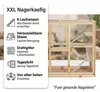 Mucola Nagerkäfig Freilaufgehege Holz Gehege Villa Produktbild-Vorschau 11