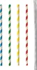 Papstar Paille en papier pure 6 mm 20 cm couleurs assorties Voir les images du produit 1