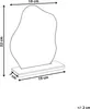BELIANI Lustro jasne bambusowe drewno podstawka 22 x 19 cm Podgląd zdjęcia produktu 3