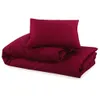 vidaXL Zestaw pościeli Bordowy czerwony 200x220 cm Lekka Podgląd zdjęcia produktu 6
