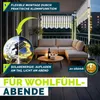 tillvex svorka markýzy 400 cm šedá/bílá se solární LED Náhled obrázku produktu 8