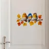 GKA Fensterbild 3 Vögel auf Ast Fensterfolie Produktbild-Vorschau 3