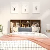 vidaXL Kopfteil mit Ablagen Räuchereiche 120x19x103,5 cm -  Produktbild-Vorschau 11