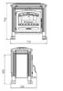 Plamen Gusskaminofen Tena 9,5kW – Massiver Holzofen aus Produktbild-Vorschau 7