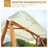 Outsunny 3-Sitzer Hollywoodschaukel Lärche Holz Produktbild-Vorschau 4
