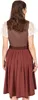 Dirndl Tamika 70cm Länge braun 40 Produktbild-Vorschau 6