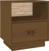 vidaXL Nachttisch Honigbraun 40x34x45 cm Massivholz Kiefer Produktbild-Vorschau 2
