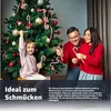 6x Zuckerstangen rot-weiß – glitzernder Baumschmuck für Produktbild-Vorschau 3