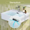 HOROW Hänge Waschbecken Keramik Aufsatzwaschbecken Weiß Produktbild-Vorschau 6