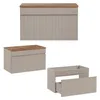 Waschtisch Unterschrank 80 cm Waschbecken Keramik Produktbild-Vorschau 2