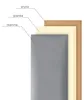 MG Design Polsterpaneel 30 x 120 cm in Beige - 3D Produktbild-Vorschau 6