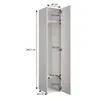 A white wardrobe with dimensions indicated by measurement lines and text. Produktbild-Vorschau