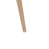 A close-up shot of the bottom of a wooden chair leg with a white cap. Podgląd zdjęcia produktu