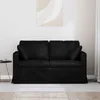 vidaXL Sofa Schwarz 138 x 78 x 80 cm Samt Produktbild-Vorschau 3