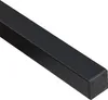 A close-up of a black metal table leg with a rubber foot. Náhled obrázku produktu