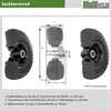 2x Sackkarrenrad Luftrad 260x85 mm 3.00-4 60 mm versetze Produktbild-Vorschau 5
