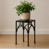 DanDiBo Tabouret pour fleurs Métal Noir Angulaire 28 cm Voir les images du produit 1