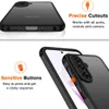 A product image showcasing a phone case with descriptive text highlighting its features. Produktbild-Vorschau