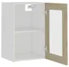 vidaXL Závesná vitrína Lyon Sonoma dub 40x31x60 cm materiál Náhľad obrázku produktu 5