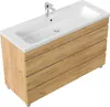Stand Badmöbel Fellini 120 SoftClose eiche gold mit drei Produktbild-Vorschau 2