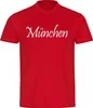 multifanshop Herren T-Shirt - München rot - Schriftzug, Produktbild-Vorschau 1
