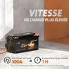 Batterie LiFePO4 12 V 100 Ah H190 DIN H8 avec Bluetooth, Voir les images du produit 7