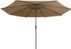 vidaXL Parasol avec mât métallique 390 cm Taupe Voir les images du produit 2