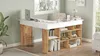 Skye Decor, Ct5-Aw, scrivanie, pino atlantico, 129 x 72 x Anteprima dell’immagine prodotto 5