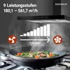 Respekta Inselhaube Cara, Mattschwarz mit Glasfront, 90 cm Produktbild-Vorschau 5