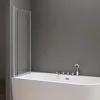 doporro Duschwand für Badewanne Badewannenaufsatz 120x140cm Produktbild-Vorschau 3
