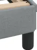 vidaXL Bett mit Matratze "Hvar" Hellgrau 120x200 cm Stoff Produktbild-Vorschau 6