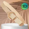 EDIBAZZAR | Cintura in paglia beige elasticizzata Anteprima dell’immagine prodotto 3