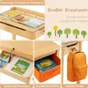 Kinderschreibtisch mit Stuhl, Schülerschreibtisch aus Holz, Produktbild-Vorschau 6