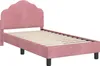 vidaXL Kinderbedframe met hoofdeinde, roze, 80 x 160 cm, Productafbeelding-voorbeeld 4