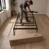 Łóżko Metalowe 100x200 cm Łóżko Gościnne Składane Metalowy Podgląd zdjęcia produktu 8