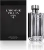 A product shot of Prada L'Homme Eau de Toilette for men, with the product box on the left and the perfume bottle on the right. Náhľad obrázku produktu