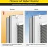 A split image showing how the product functions in summer and winter. Produktbild-Vorschau