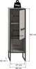 Bagno badkamerkast 1 deur 1 vak lichtgrijs, crèmekleurig. Anteprima dell’immagine prodotto 4
