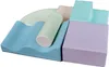 A set of soft play blocks in pastel colors arranged on a white background. Produktbild-Vorschau