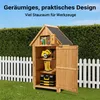 Capanno da giardino Wiltec stretto in legno di abete rosso Anteprima dell’immagine prodotto 12
