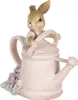 Clayre & Eef Figur Kaninchen 10x6x11 cm Rosa Kunststoff Produktbild-Vorschau 2