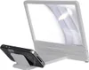 A smartphone is placed on a stand in front of a screen magnifier. Náhled obrázku produktu