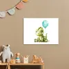 Leinwand Bilder 40x30 cm - Kinder Ballon - Drache - Blauer, Produktbild-Vorschau 2
