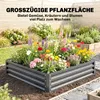 Parterre de jardin Outsunny, bac à fleurs avec structure en Voir les images du produit 4