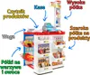 A toy supermarket playset with various labeled sections. Voir les images du produit