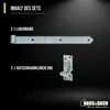 HAUS&DACH Ladenband Set 500 mm, Kloben Ø10 mm eng zum Produktbild-Vorschau 3