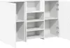 vidaXL Recepční stůl bílý 155x50x103,5 cm materiál na bázi Náhled obrázku produktu 6